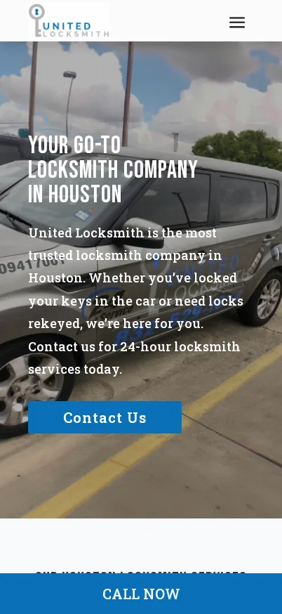 Mobile screenshot of 24 Hour Locksmith Texas