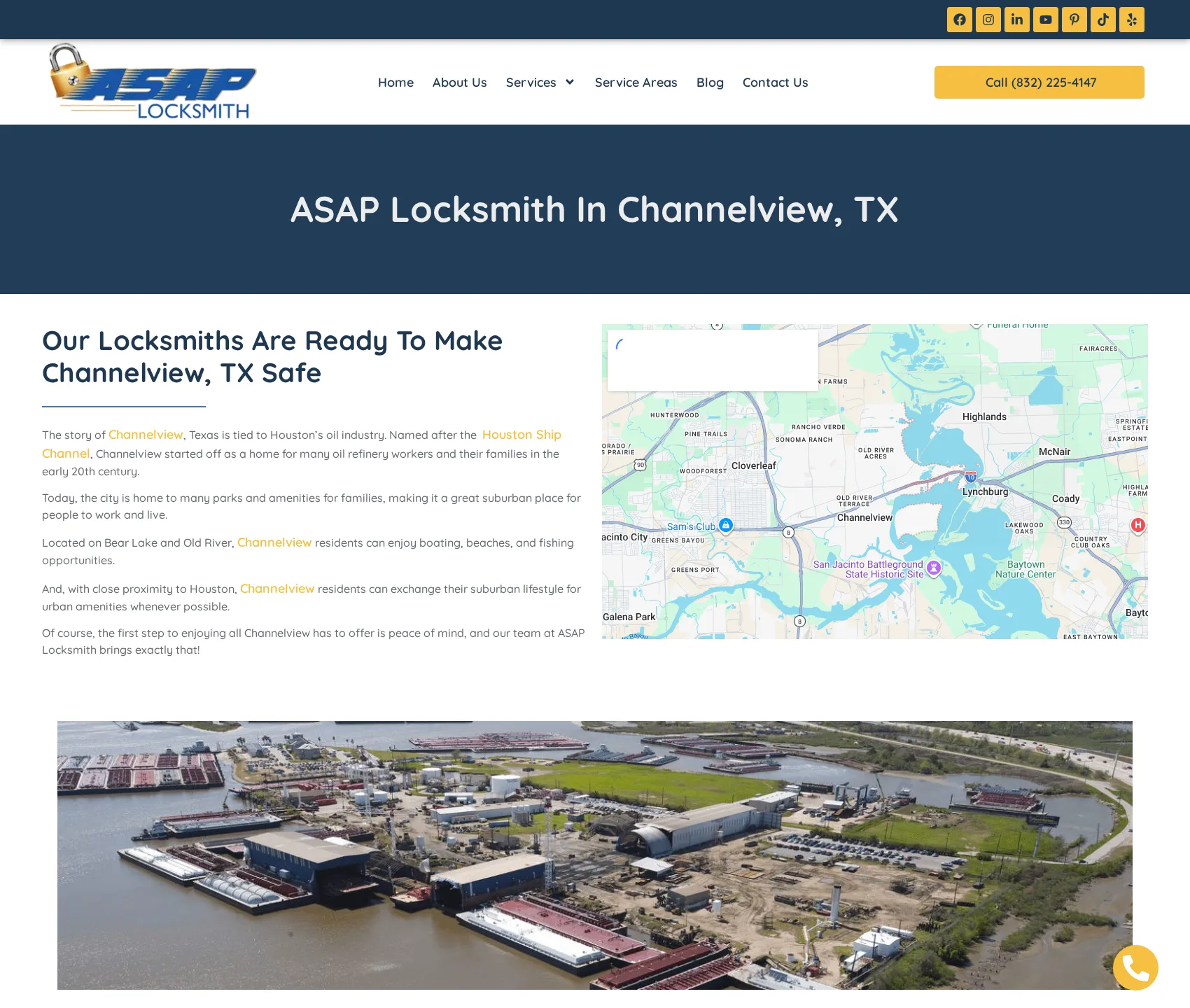 Desktop screenshot of ASAP Locksmith Pros · Channelview