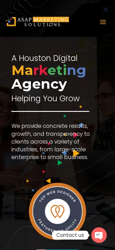 Mobile screenshot of ASAP Marketing Solutions