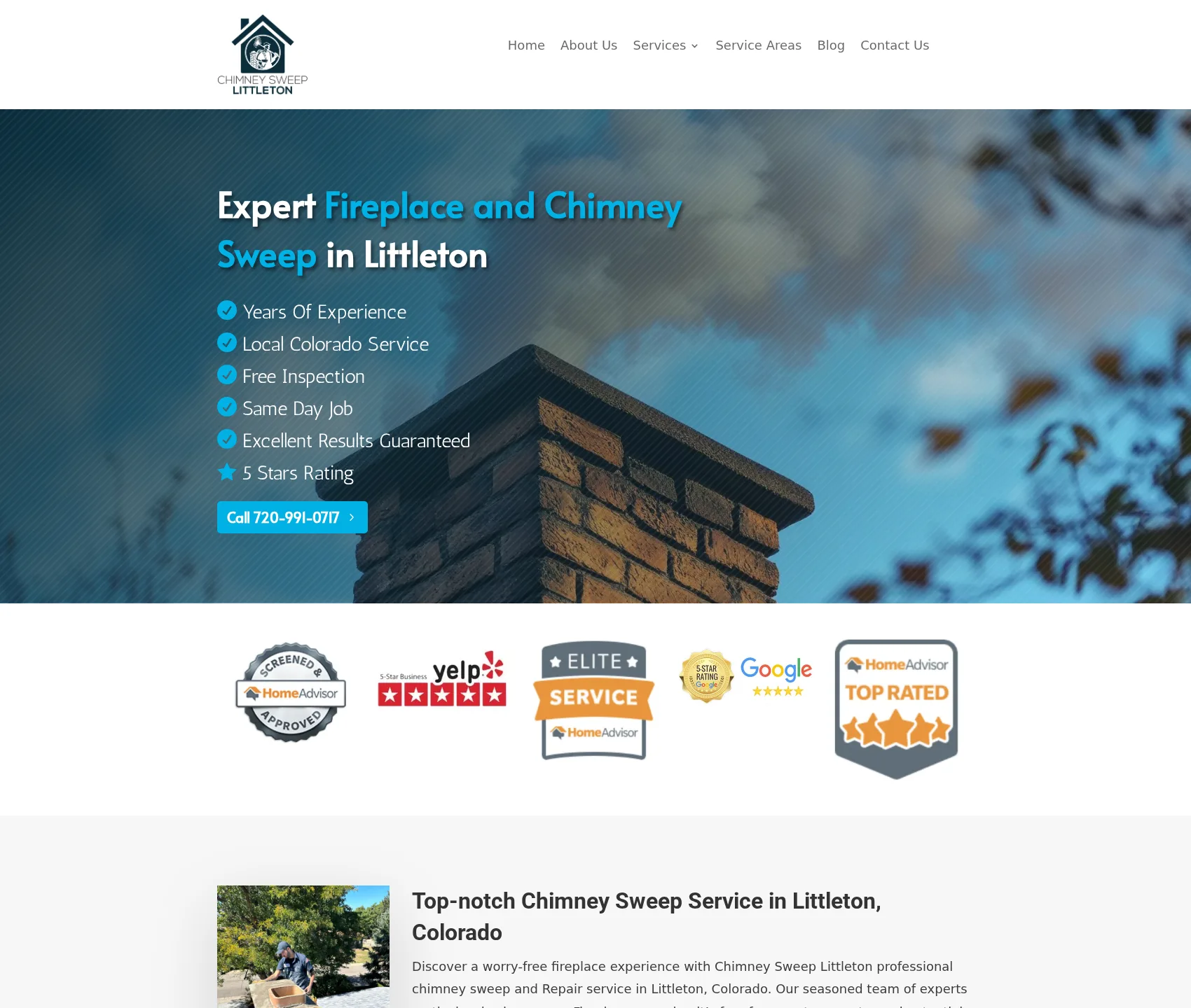 Desktop screenshot of Chimney Sweep Littleton