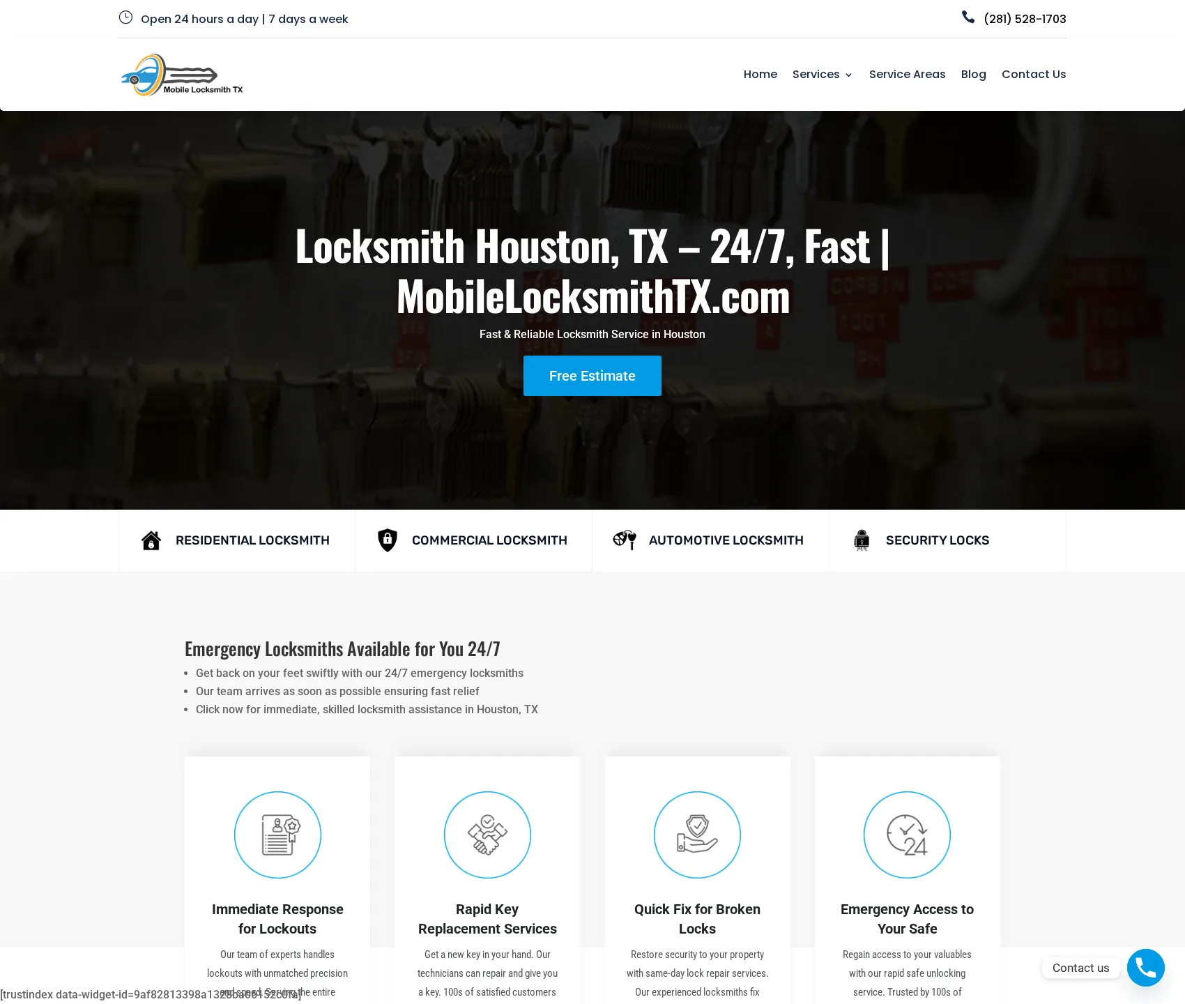 Desktop screenshot of Mobile Locksmith TX