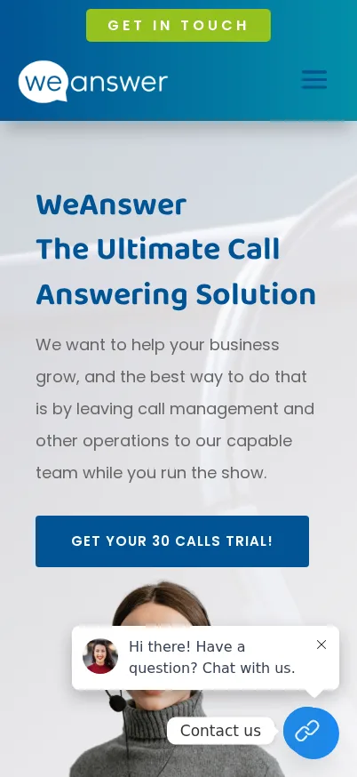 Mobile screenshot of WeAnswer